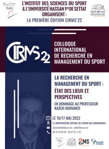 Première Édition CIRMS’22