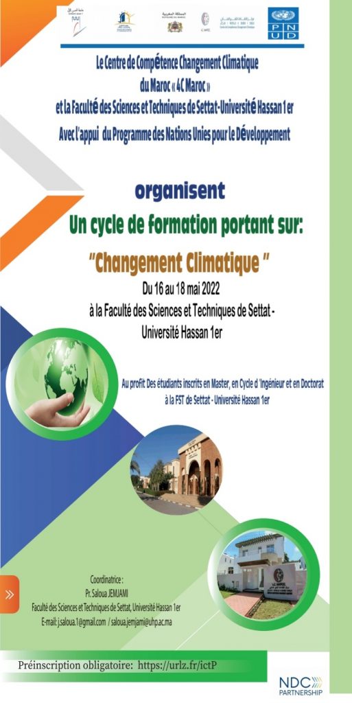 Cycle de formation « Changement climatique « 