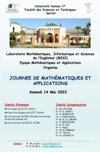 Journée des Mathématiques et Applications