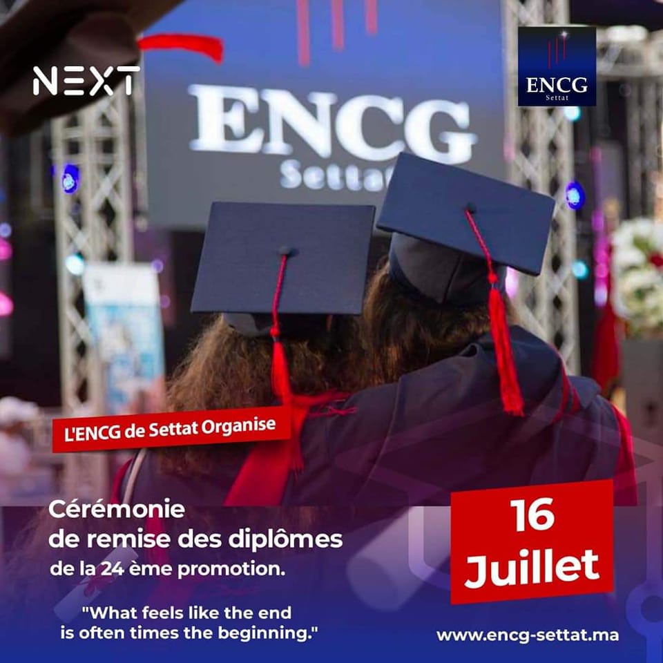 Cérémonie de remise de diplômes « ENCG-Settat »