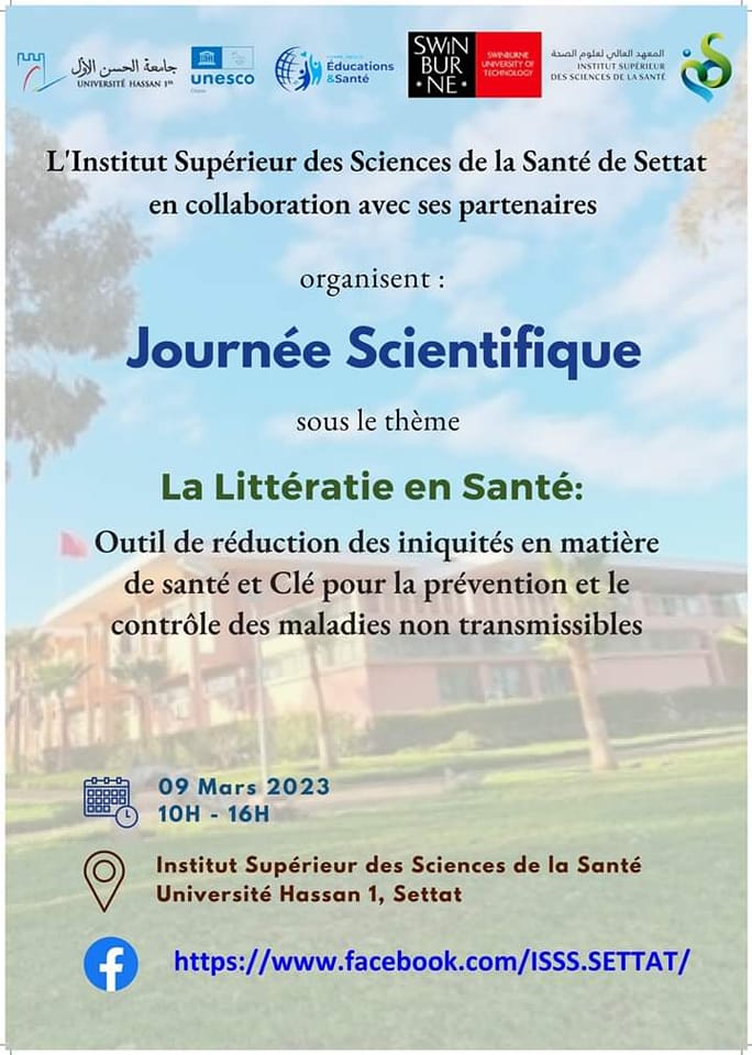 Journée Scientifique « La littérature en santé : Outil de réduction des iniquités en matière de santé et clé pour la prévention et le contrôle des maladies non transmissibles »