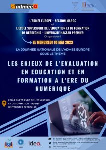 Journée nationale  « les Enjeux de l’Évaluation en Éducation et en Formation à l’Ère du Numérique »