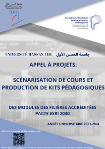 Appel à projets : Scénarisation de cours et Production de kits pédagogiques