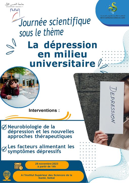 Journée scientifique  » La dépression en milieu universitaire »