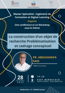 workshop « La construction d’un objet de recherche problématisation et cadrage conceptuel »