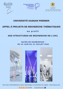Appel à Projets de Recherche Thématiques au profit des structures de recherche – UH1