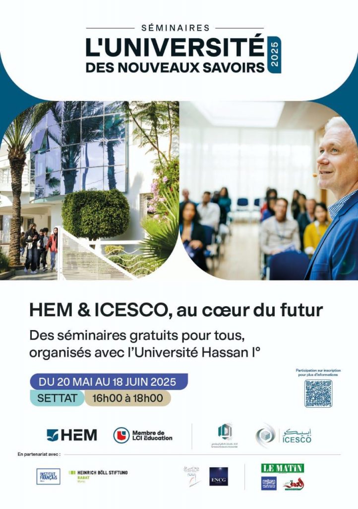 Séminaires « Université des Nouveaux Savoirs 2025 » à l’ENCG Settat