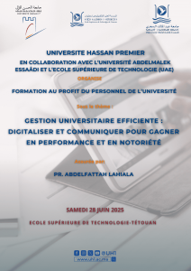 Formation au profit du Personnel de l’Université