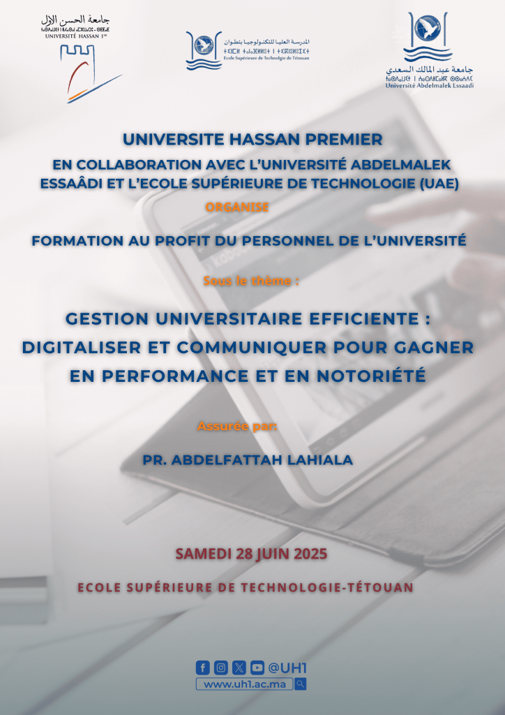 Formation au profit du Personnel de l’Université