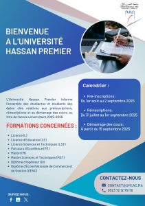 Calendrier d’inscription 2025-2026