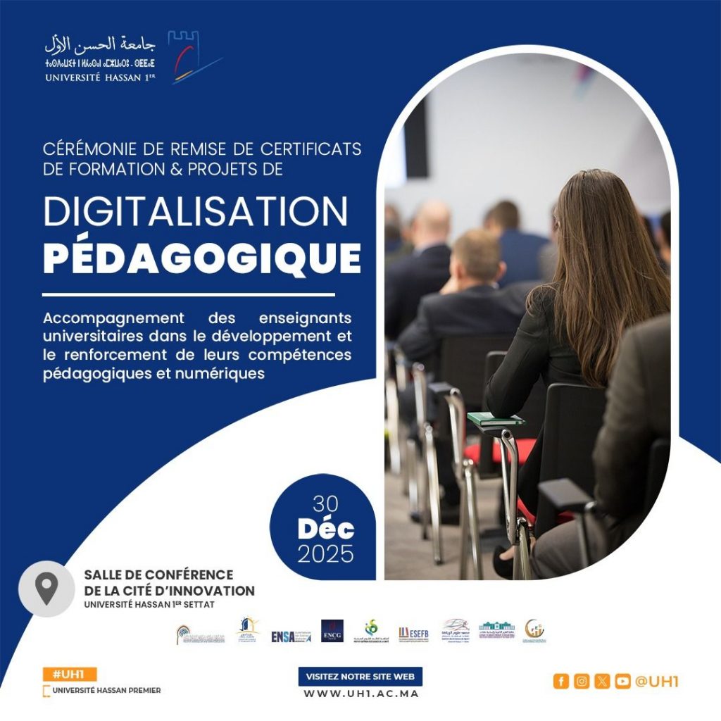 Cérémonie de remise de certificats de formation et de projets de digitalisation pédagogique