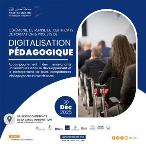 Cérémonie de remise de certificats de formation et de projets de digitalisation pédagogique