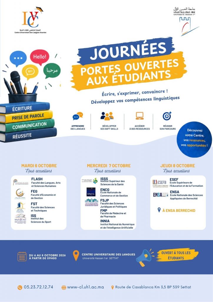 Journée d’accueil et d’information au Centre Universitaire des Langues Vivantes